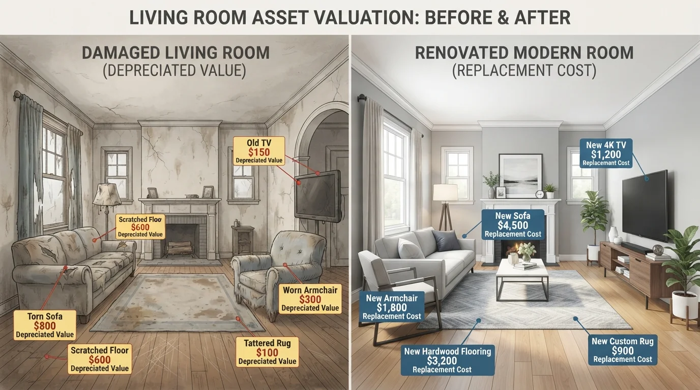 Actual Cash Value vs. Replacement Cost: The Claim Payout Difference That Surprises Policyholders