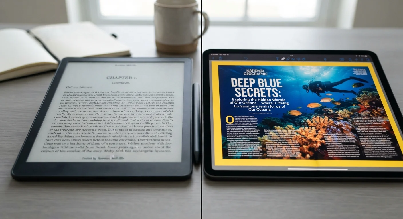 E-Ink vs. LCD Tablets: Reading Experience, Eye Strain, and Refresh Rate Trade-Offs