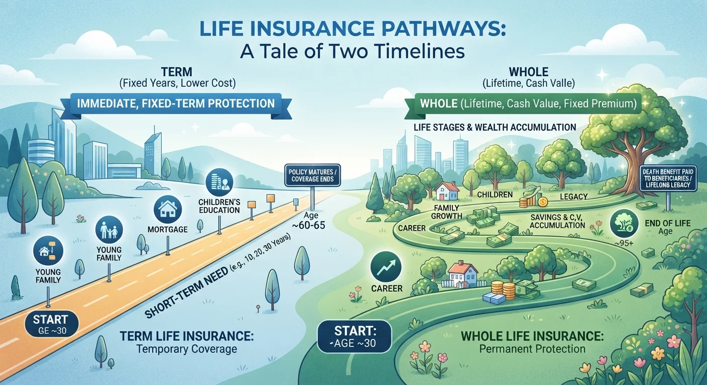 Term Life vs. Whole Life Insurance: Understanding the Core Trade-Offs