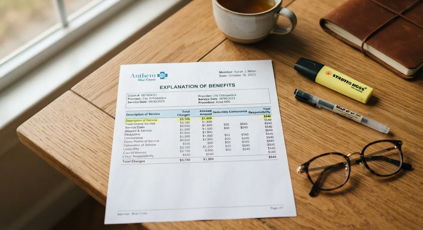 What an Explanation of Benefits Actually Tells You (And Why It's Not a Bill)